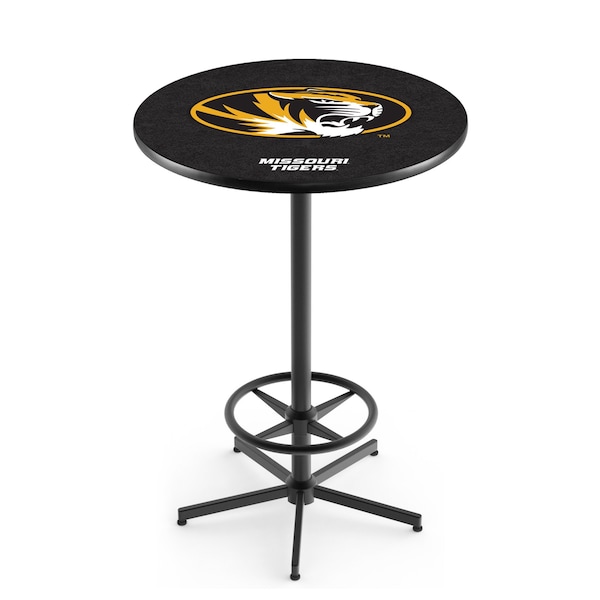 42" Black Missouri Pub Table